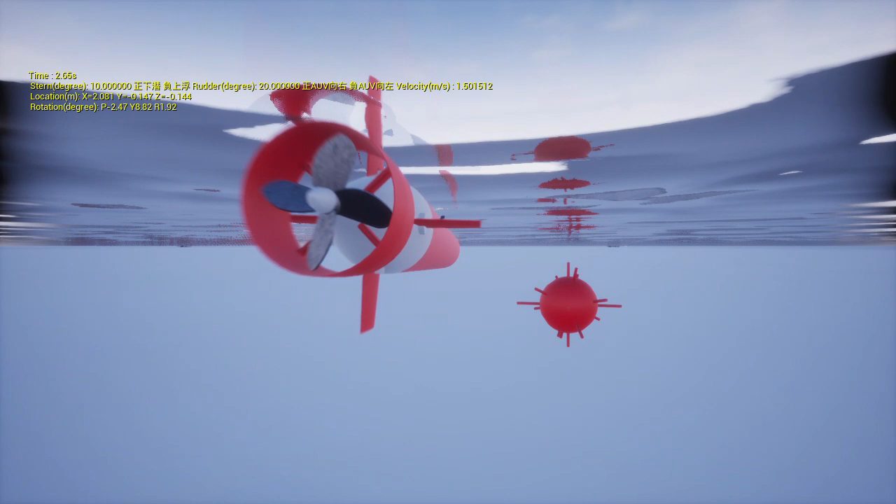 AUV 魚雷型外型